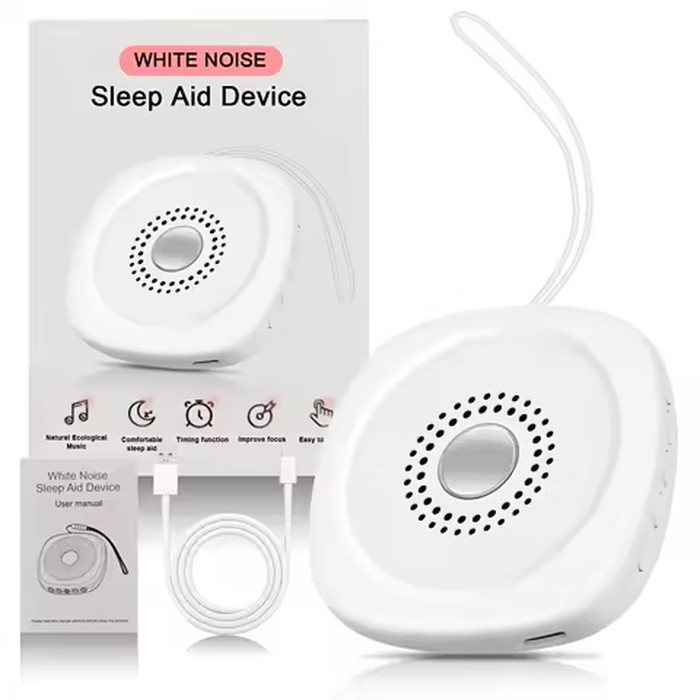 Portable Sleep Aid White Noise Device for Infants and Children with Various soothing Sounds Night Stress Relief and Relaxation