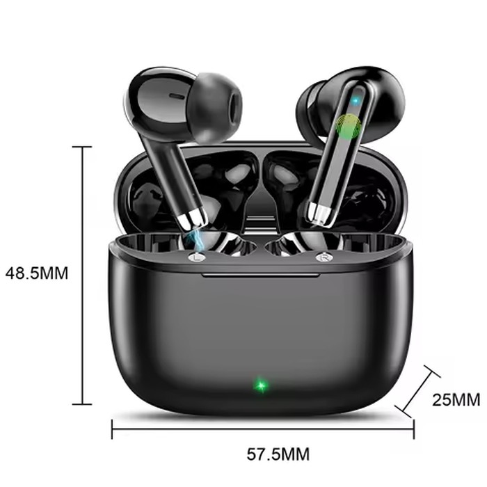 K66 Wireless Earbuds Bluetooth 5.3 ANC Active Noise Cancelling Headphones 48H Playtime IPX7 Waterproof HiFi Stereo Deep Bass In-Ear Sport Earphones with Mic for iPhone Samsung Android.