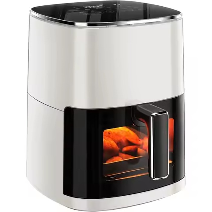 iPower Air ryer - 6.34 QT Digital Airryer with 12 Presets unctions and Visible Window, Nonstick and Dishwasher-Sae Basket, 1700