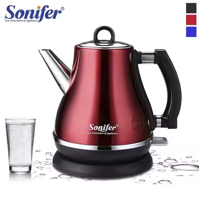 1.2L Colorful 304 Stainless Steel Electric Kettle 1500W Household 220V Quick Heating Electric Boiling Tea Pot Sonifer