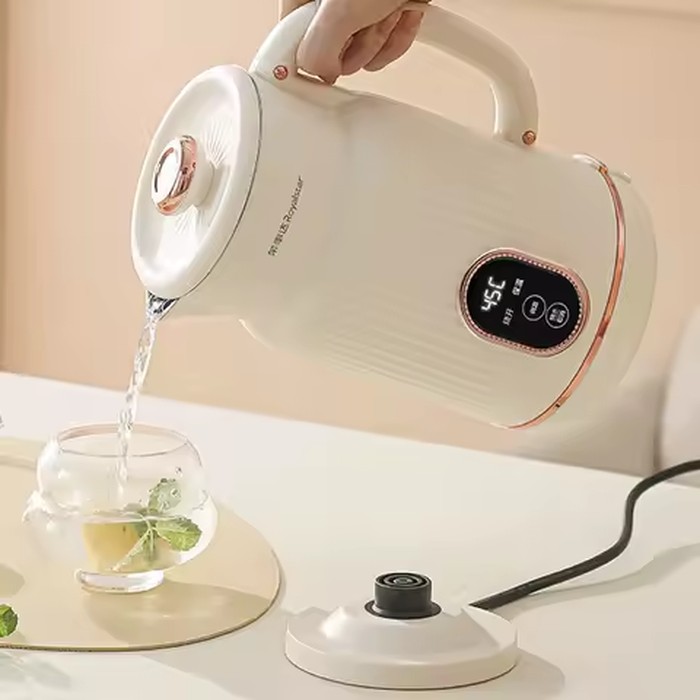 1.5L Electric Kettle 304 Stainless Steel Temperature Controlled Teapot Smart Double Layer Insulated Water Boiler Kitchen Tools