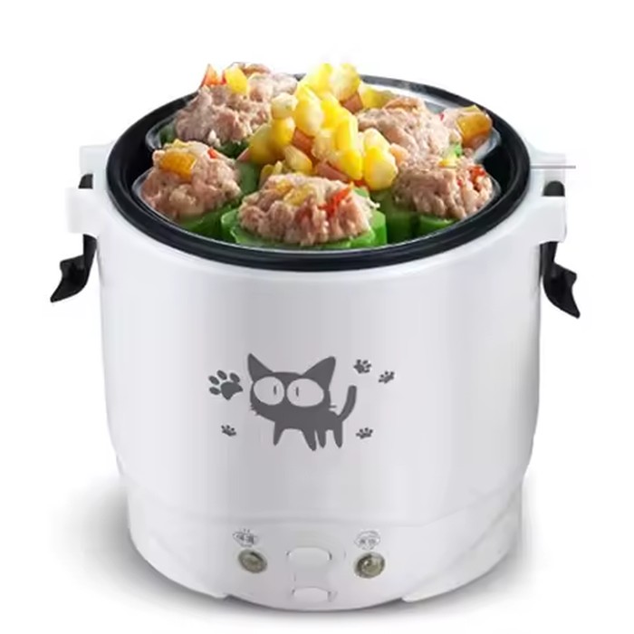 Car Mini Rice Cooker 12v 24V 220V Car Home Dual Use Self-driving Soup Porridge Portable Rice Cooker 24v Truck Smart Rice Cooker