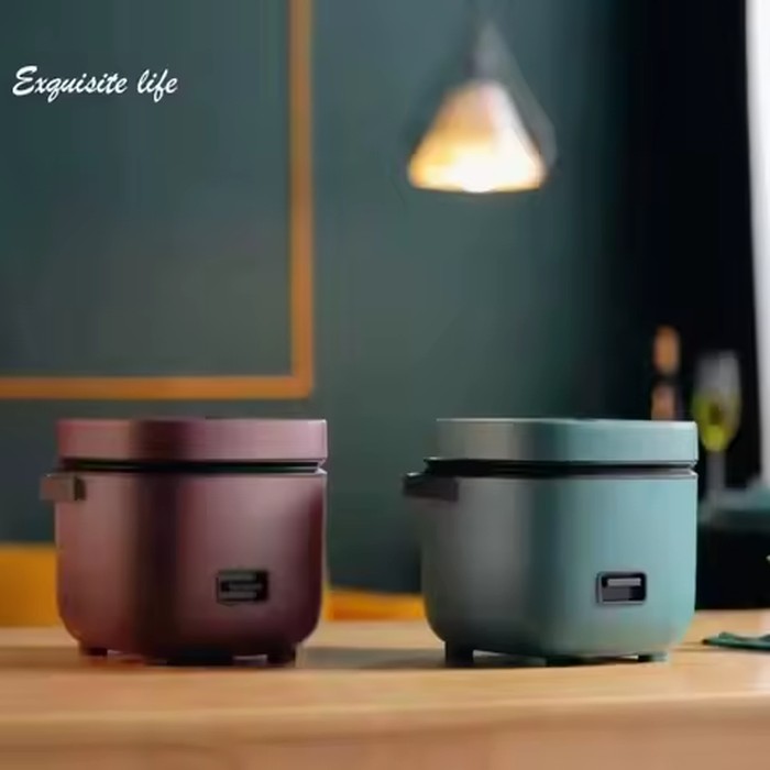 New ZaiXiao Mini Electric Rice Cooker Intelligent Automatic Household Kitchen Cooker 1-2 People Small Food Warmer Steamer 1.2L R