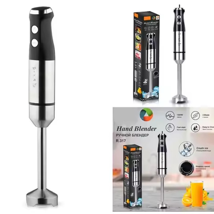 1000W Electric Immersion Hand Blender Powerful Portable Easy-Control Grip Mixer for Smoothie Puree Baby Dropshipping