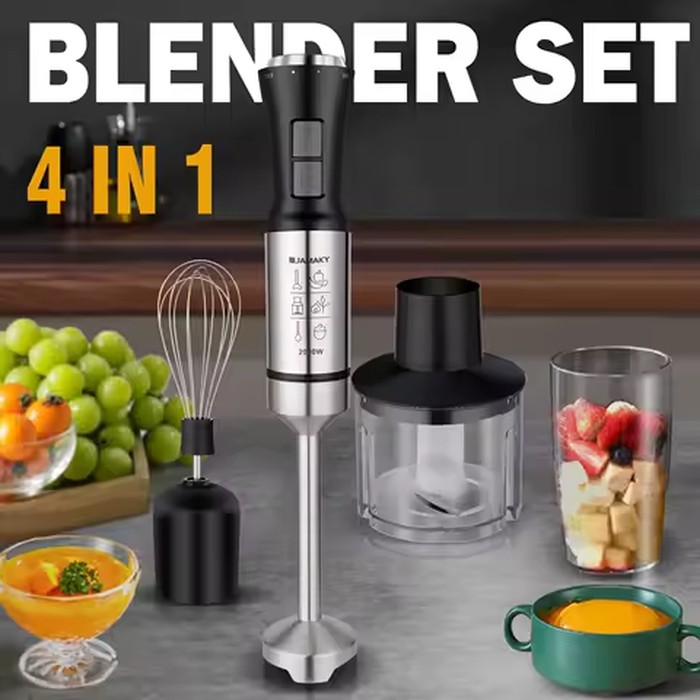 4 In 1 Multifunctional Mixer Baby Food Supplement Cooking Machine Portable Handheld Egg Beater Fruit And Vegetable Juicer Mixer