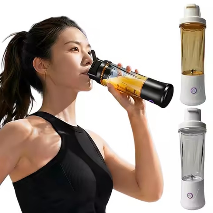 Portable Blender for Smoothies & Shakes 450ML Cordless Mini Small Blender Cup USB-C Rechargeable for Kitchen Office Gym