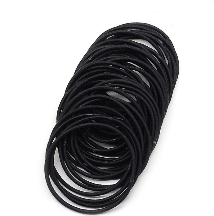 Black Elastic Hair Bands Ponytail Holder Head Rope Ties Hats Hair Styling Kids Girl Accessories Scrunchie