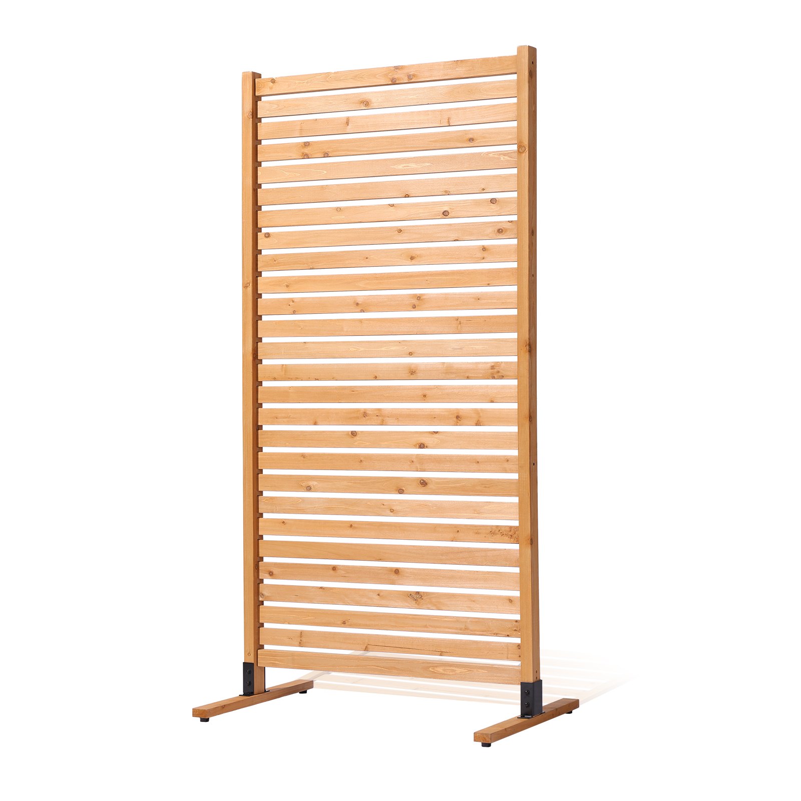 Wooden Privacy Screen 36' X 76' Freestanding Outdoor Privacy Screen For Patio