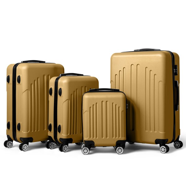 Four-piece Spinner Suitcase Set — Yellow