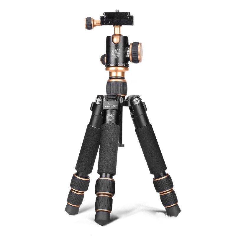 Compact Ball-head Camera Tripod — Black, Q166