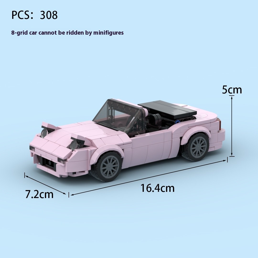 Pink Convertible Building-block Toy — Pink-16.4x7.2x5cm