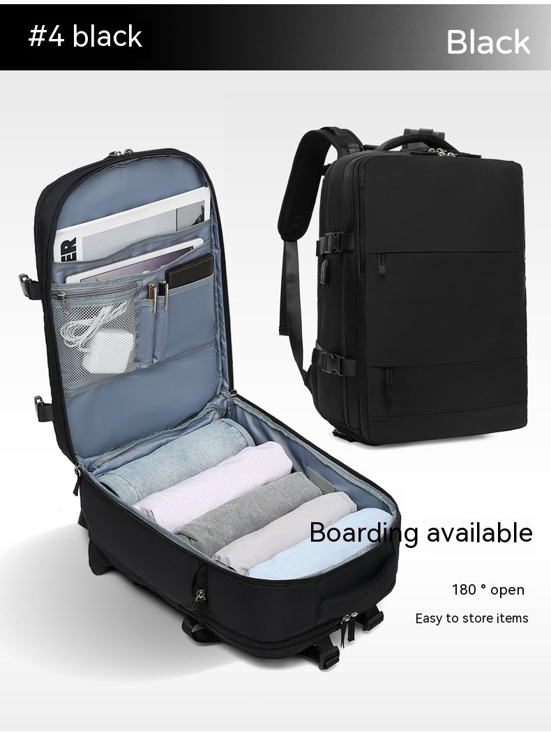 Nylon Travel Backpack — 2210 — 2210 Black