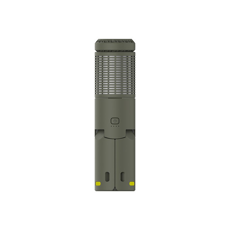 Outdoor Telescopic Camping Lantern Campsite Tripod Lamp — Green