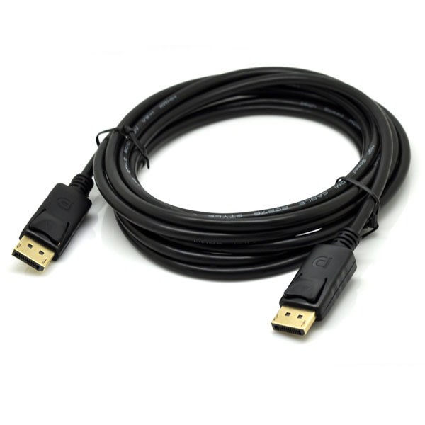 DisplayPort Male-to-Male Cable — Black / 1.8 m
