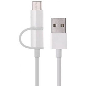USB Data & Charging Cable — White / 30 cm