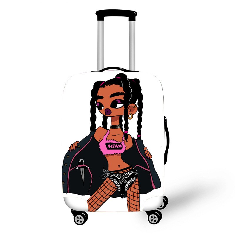Printed Stretch Suitcase Cover — A-L