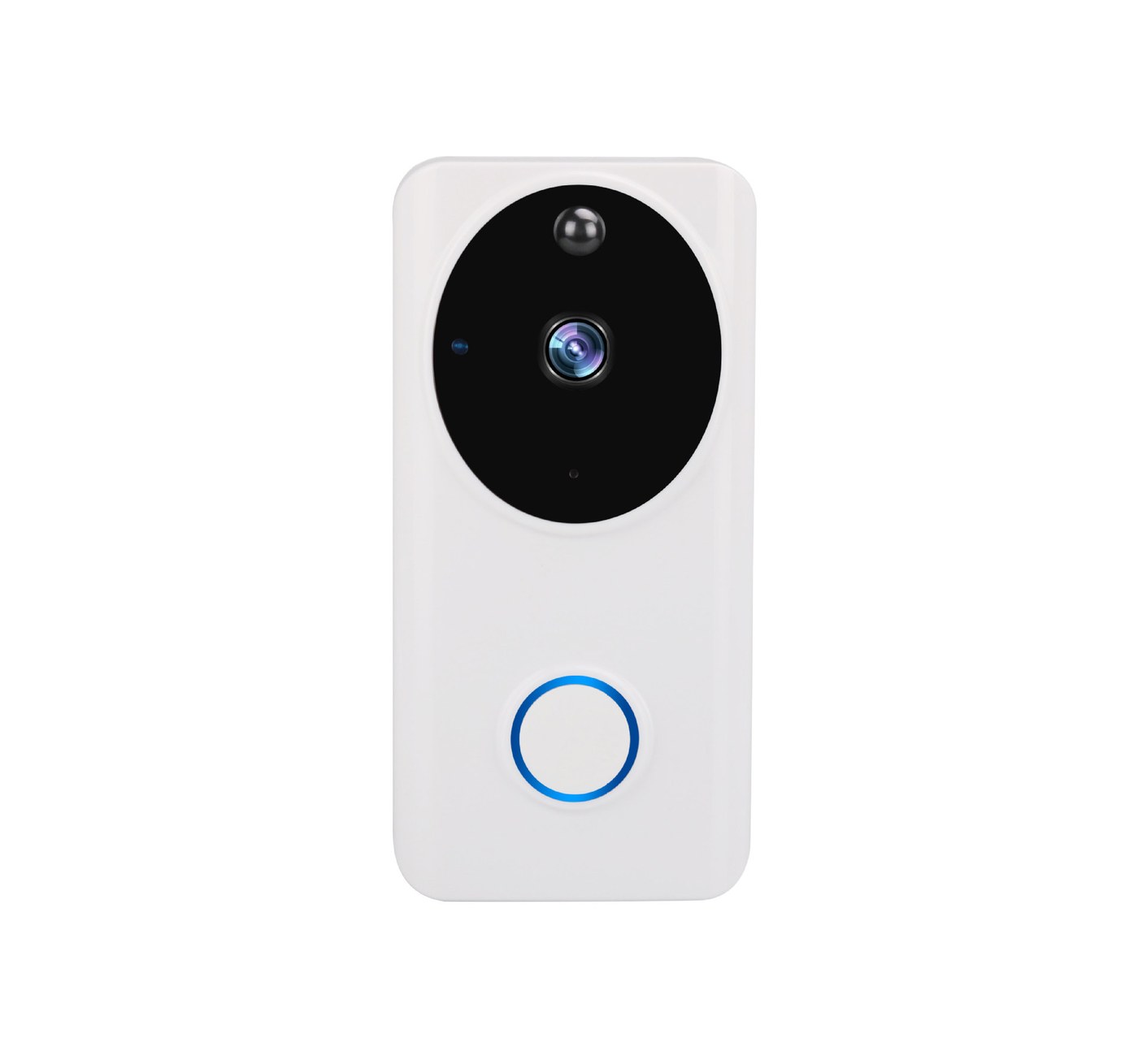 Wi-Fi Video Doorbell with Two-Way Audio — White