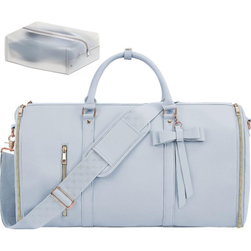PU Garment Duffel Bag — Azure-52.07x25.4x31.75cm