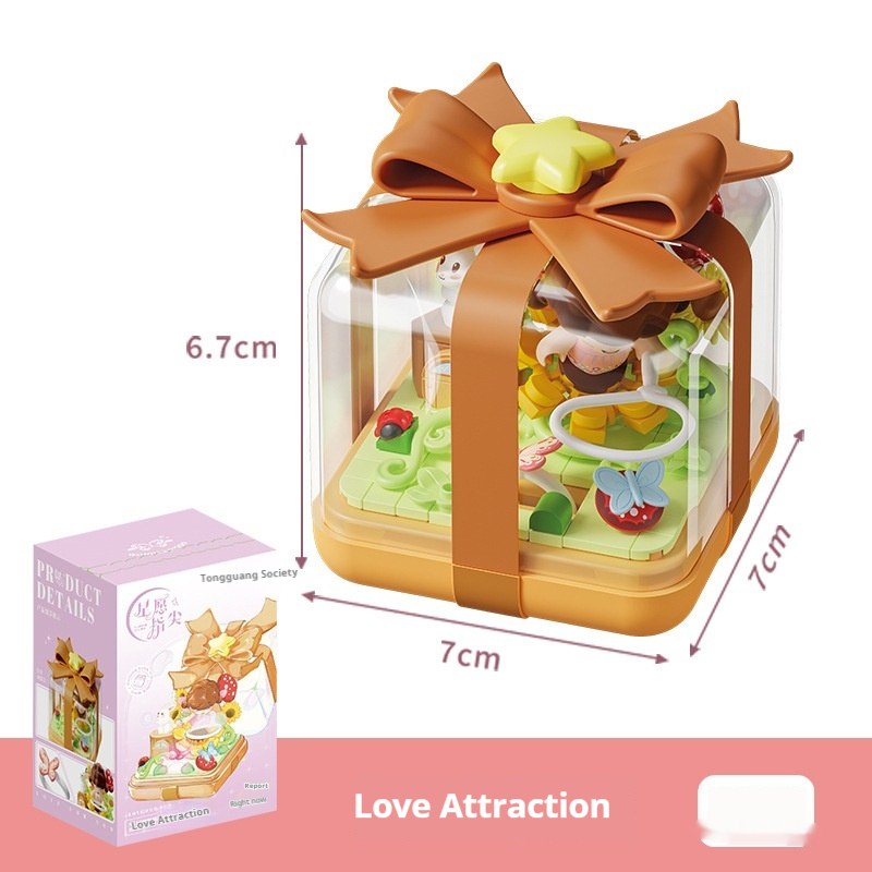 Mini Building-block Display Box — 804418 Love Gravity