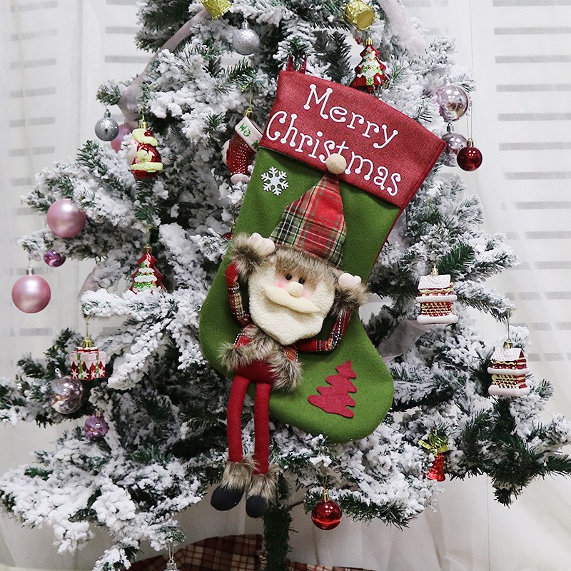 Christmas Character Hanging Stocking — Old man