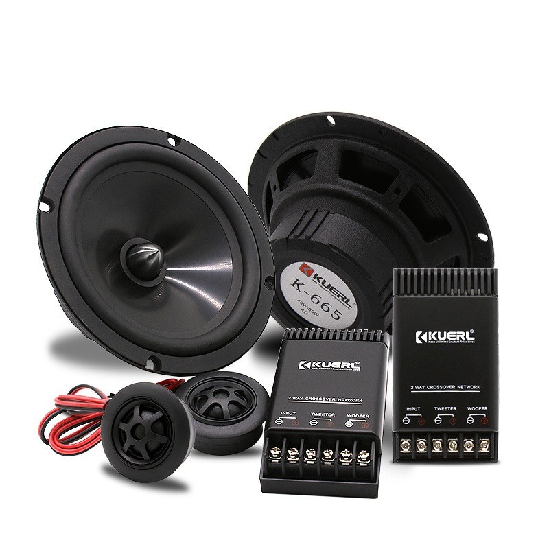 Car Door Speaker Set — Black