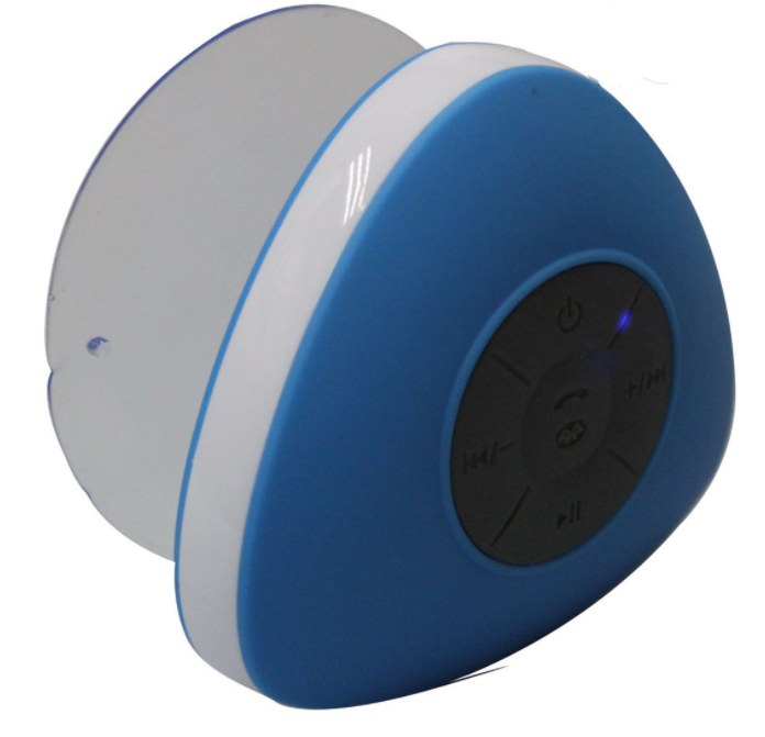 Rechargeable Shower Bluetooth Speaker — Blue