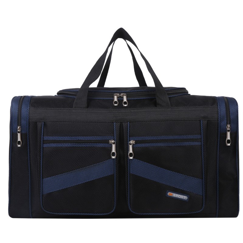 Foldable Oxford Travel Duffel Bag — Blue-S
