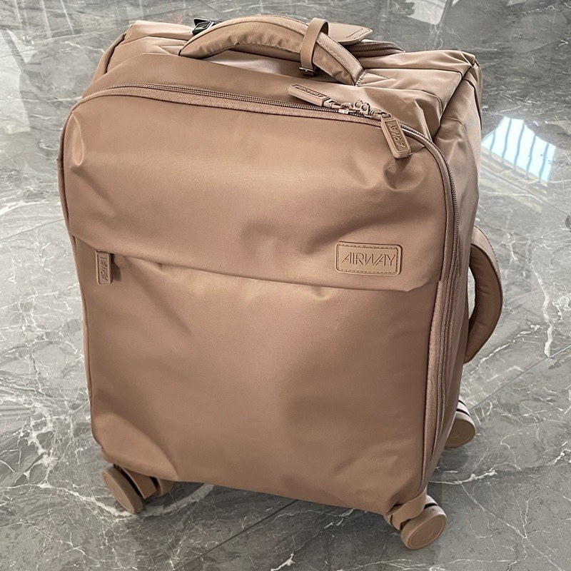 Oxford Rolling Suitcase — Brown Tea-20 Inches