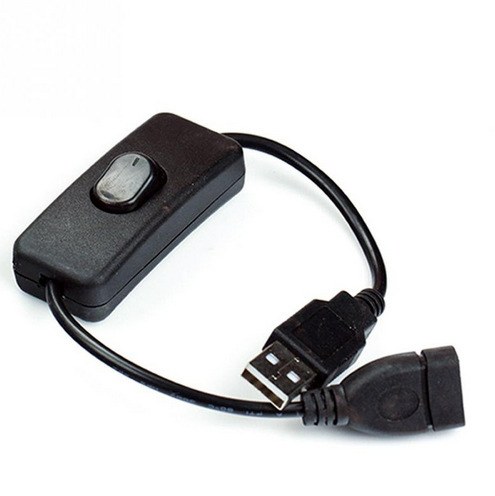 USB Extension Cable with Switch — 28 cm