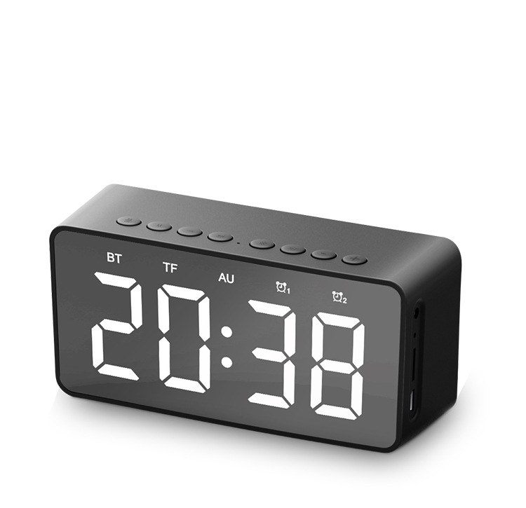 Bluetooth Speaker Alarm Clock — Black