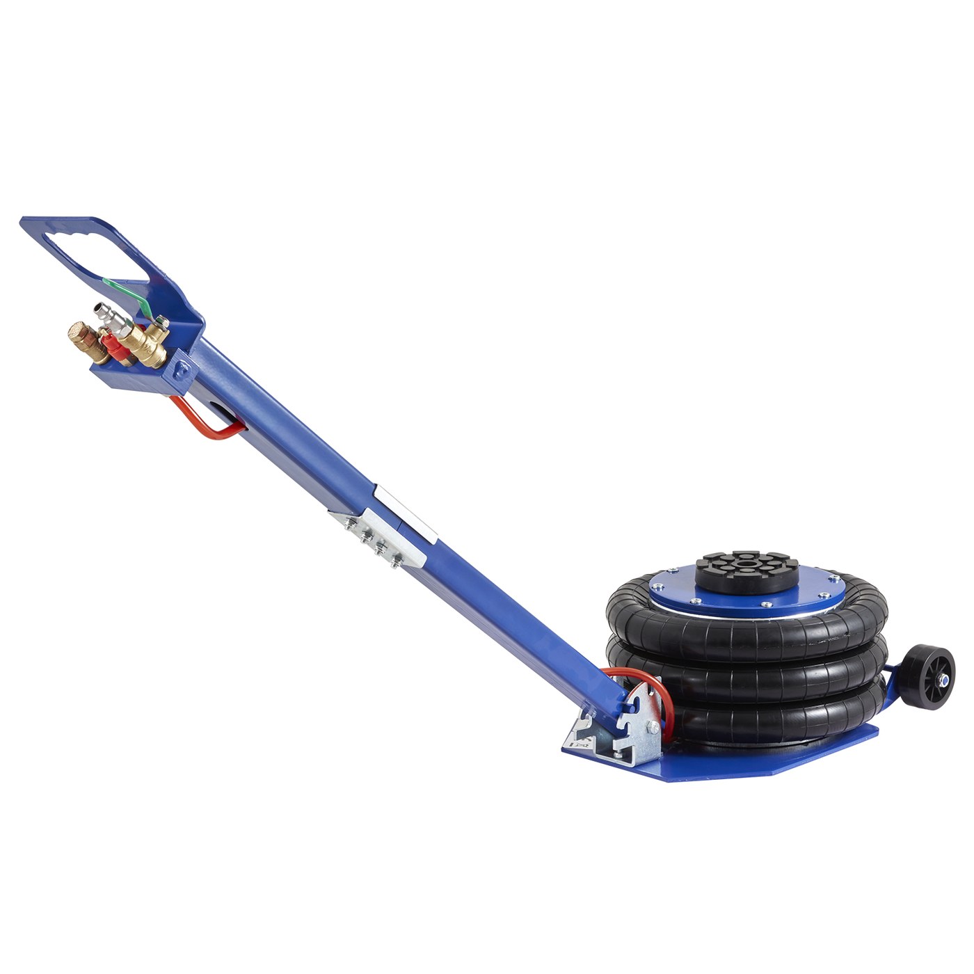 VEVOR Air Jack, 3 Ton 6600 Lbs Triple Bag Air Jack, Airbag Jack With Six Steel Pipes, Lift Up, 3-5 S Fast Lifting Pneumatic Jack, With Adjustable Long Handles For Cars, Garages, Repair Blue — Default
