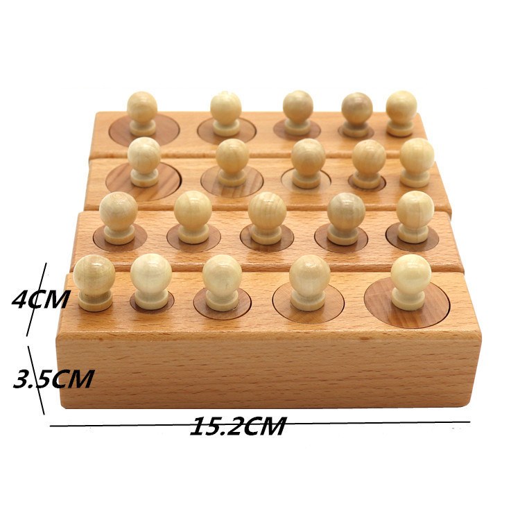 Wooden Cylinder Sorting Puzzle — Wood