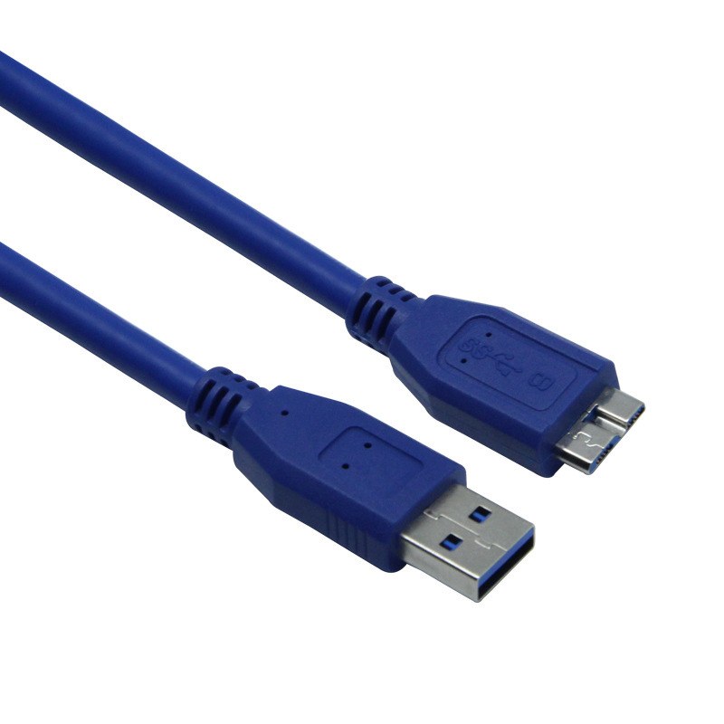 USB 3.0 Hard-Drive Data Cable — Blue / 30 cm