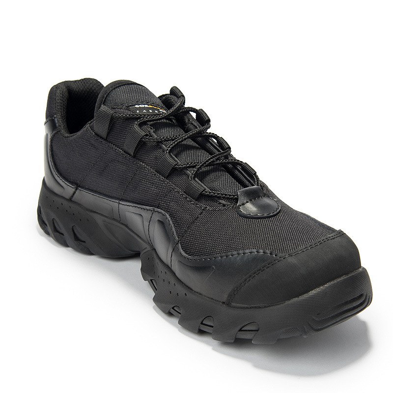 Suede-and-mesh Hiking Shoes — Black-38