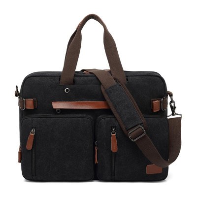 Convertible Laptop Backpack & Tote — Canvas Black, 15.6-inch Option
