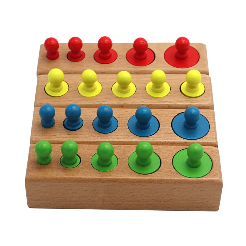 Wooden Cylinder Sorting Puzzle — Color