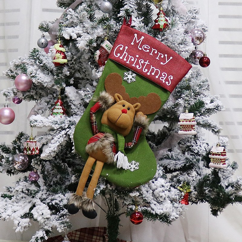 Christmas Character Hanging Stocking — Elk
