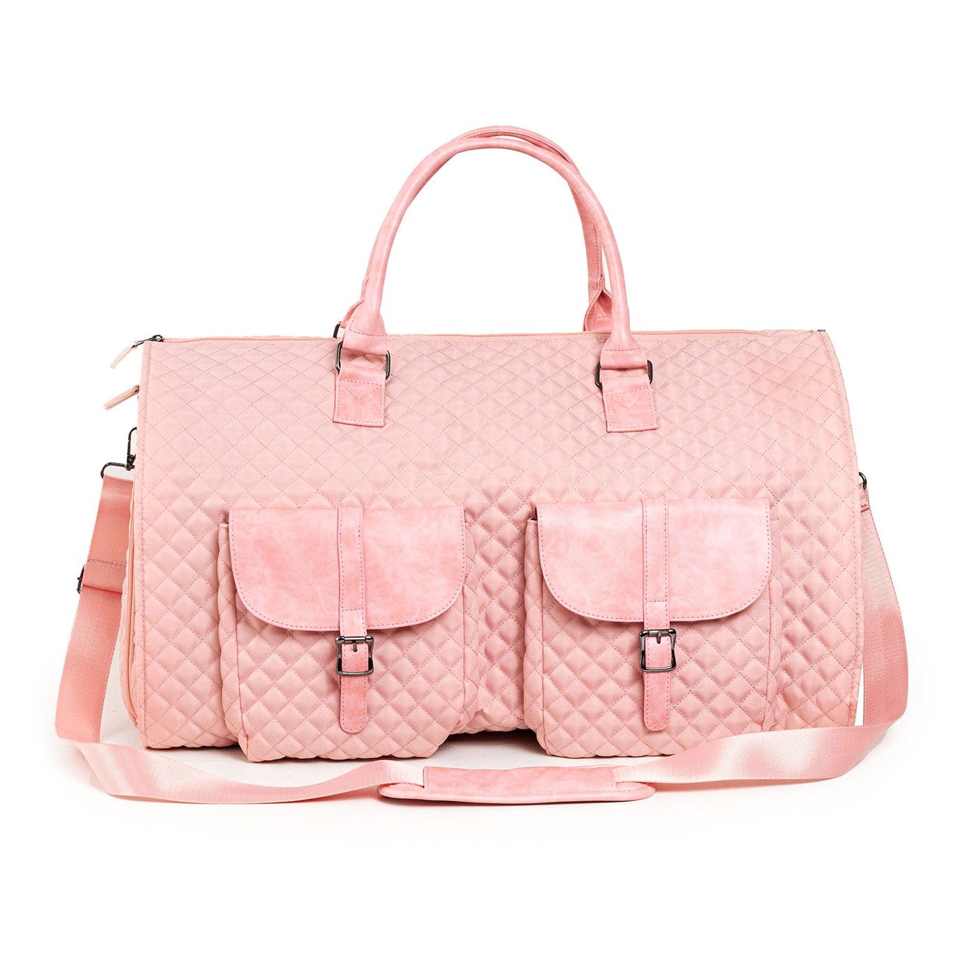 Travel Garment Duffel Bag — Pink, 56 × 32 × 32 cm