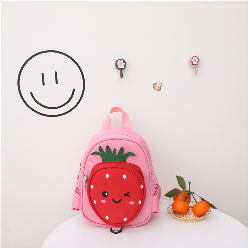 Strawberry Mini Backpack — Pink