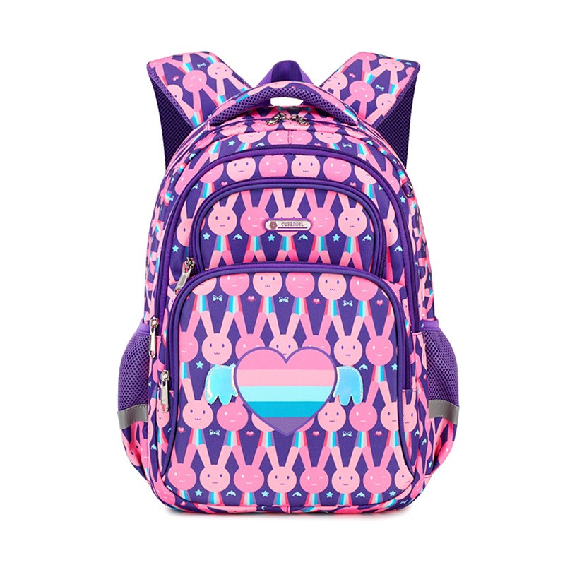Rabbit-print Primary School Backpack — Love Rabbit Single Bag