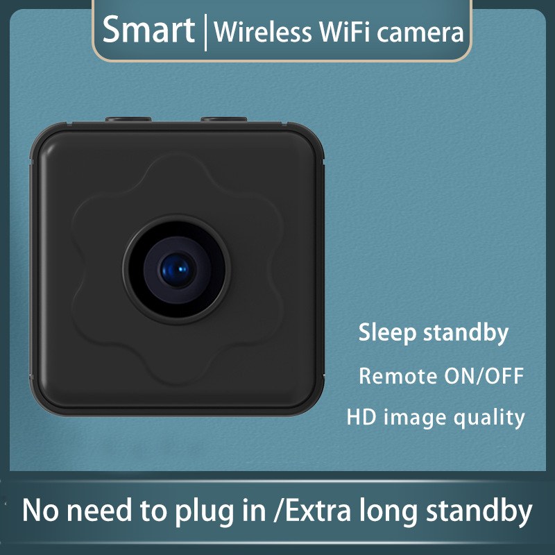 Compact Wi-Fi Night-Vision Security Camera — Black-V2 BZ