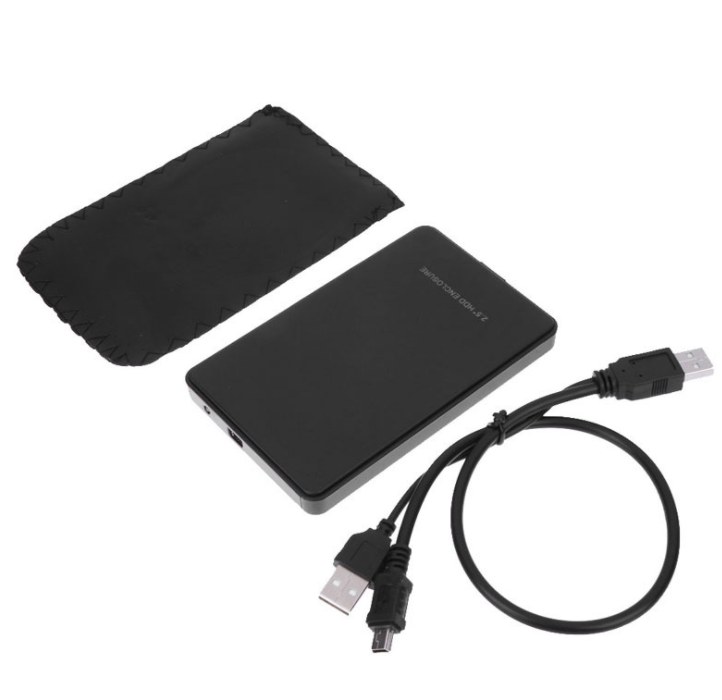 USB 2.0 IDE Hard Drive Enclosure — Black