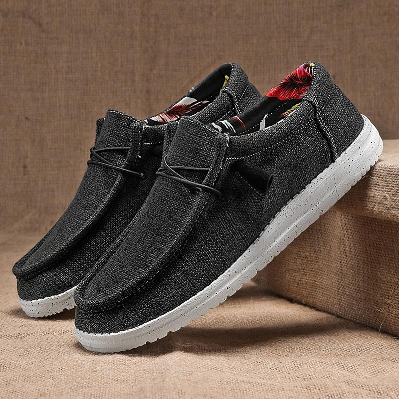 Mesh Loafer Shoes — Black-43
