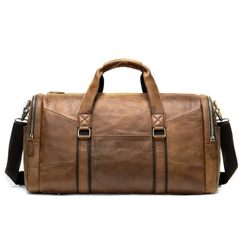 Business Travel Duffel Bag — Brown