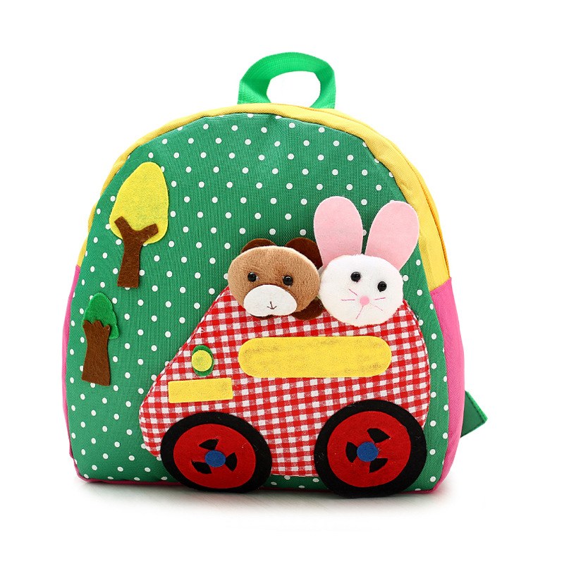 Cartoon Children’s Backpack — Green