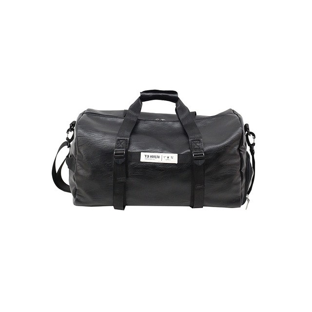 Compact Travel Duffel Bag — Black-S