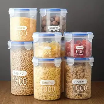 1pc Grain Storage Tank Plastic Grain Storage Box Food Storage Jar Airtight Tank Container Home Kitchen Organizer