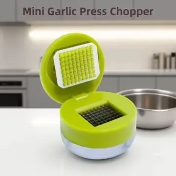 Mini Garlic Press Chopper Manual Garlic Mincer Slicers Grater with Storage Box Vegetable Cutter Kitchen Fruit Vegetable Tools