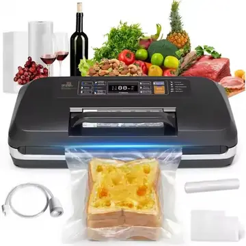 Food vacuum sealing machine, multifunctional vacuum sealing machine, dual-use for dry and wet, powerful vacuum machine