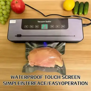 Electric Vacuum Sealer Machine Kitchen Dry/Wet Food Vacuum Sealer Home Fresh Food Storage And Built-in Cutter Ealing Machine